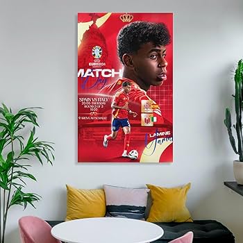 Amazon.co.jp: ラミンヤマルポスタープロサッカー選手 (24) 印刷